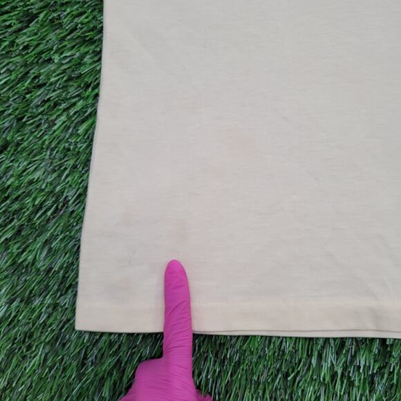 Vintage 90s Mickey-Mouse Polo Shirt M/L 21x26 Yellow Cartoon - Picture 4 of 16